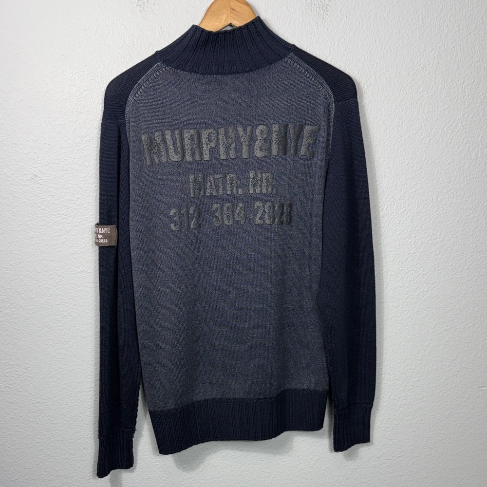 Murphy & Nye Men's Wool Knit Cardigan Sweater